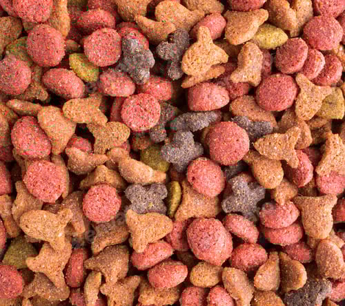 Preview: A Very Close View Of Generic Dry Cat Food.