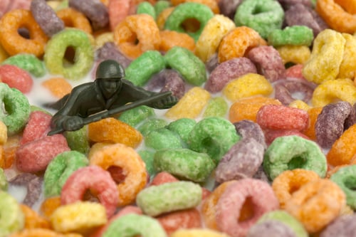 Preview: Close-Up Image Of A Toy Soldier In Breakfast Cereals