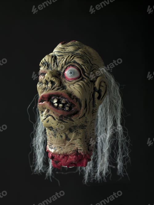 Preview: Zombie Head Halloween Themed Image