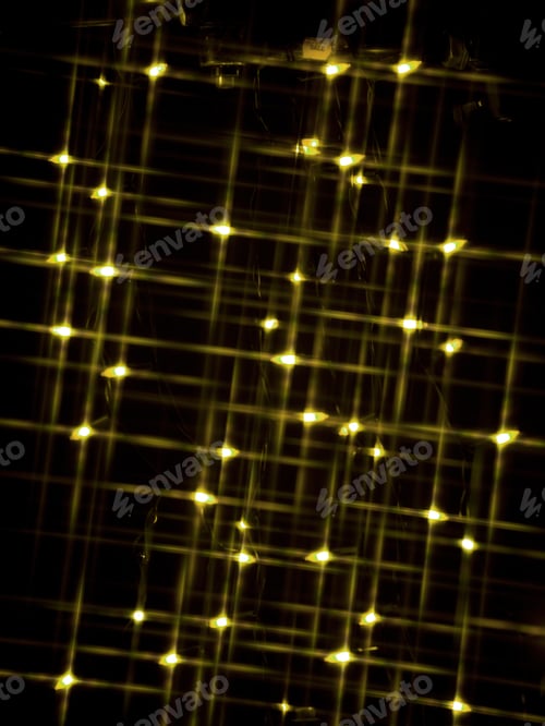 Vista previa: Luces circulares difusas, bokeh borroso, fondo navideño de luz navideña