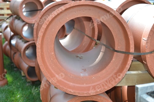 Preview: Close Up Of New Pipe For Water Pipeline Sewage