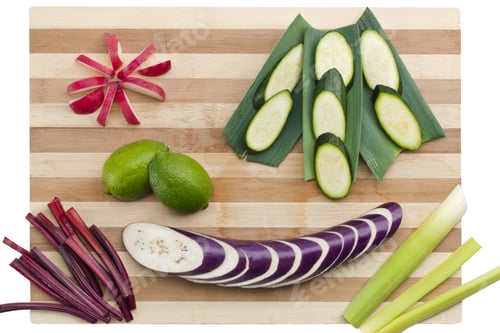 Preview: Cut Cucumber And Vegetables