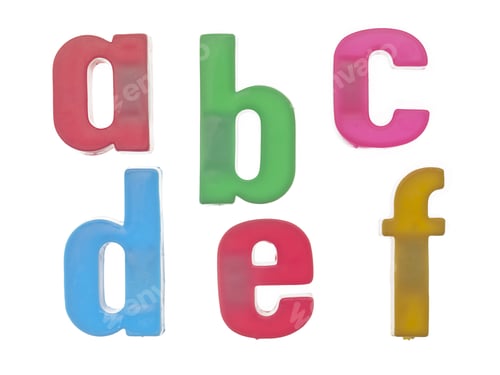 Preview: Typography Image With Texture Of The Letters 'Abcdef'