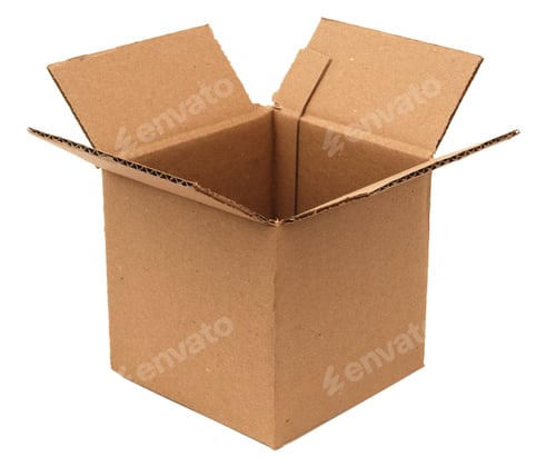 Preview: A Packing Empty Box Isolated White