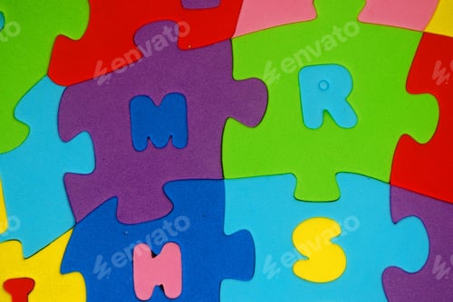 Preview: Letters Puzzle Background