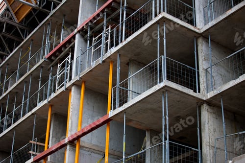 Preview: Low Angle View Of A Building Under Construction.