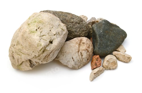 Preview: Rocks On White Background