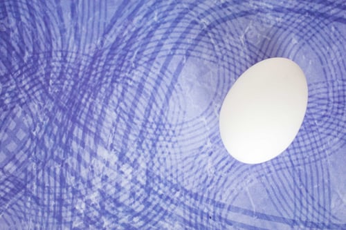Preview: One Egg On A Purple Background