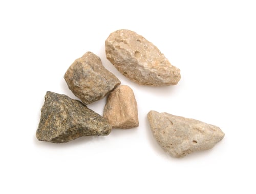 Preview: Pile Rocks Isolated On White Background And Texture