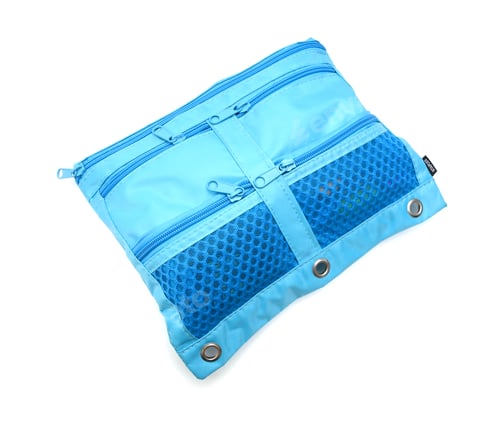Preview: Bag With School Tools On White Background.