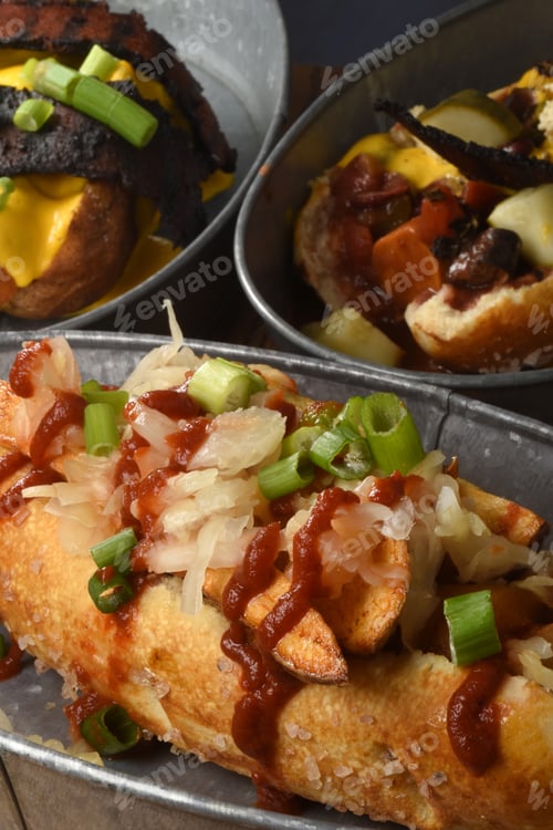Preview: Tofu Dogs Close Up Vertical
