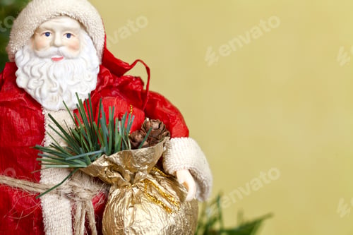 Preview: Santa Claus Figurine In A Festive Setting