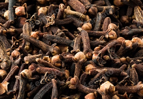 Preview: A Top Down Macro View Of A Heaping Pile Of Cloves.