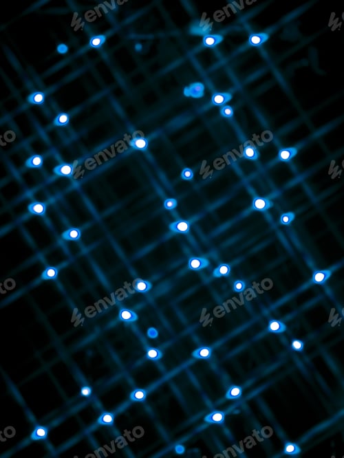 Preview: Diffused Circular Lights Blurred Bokeh Holiday Background Of Christmas Light