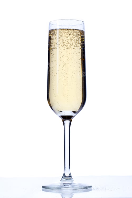 Preview: Champagne Glass Isolated On White Background