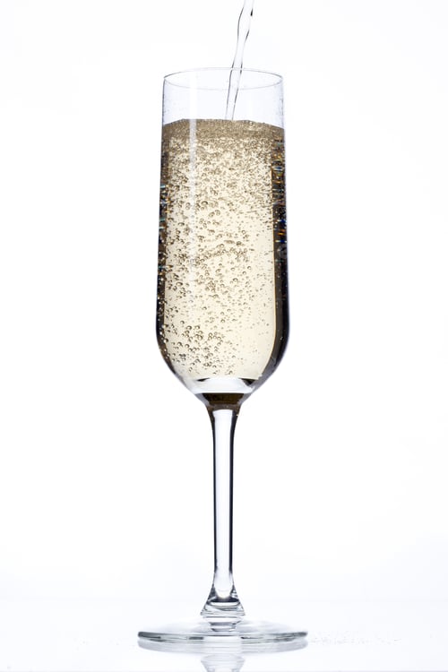 Preview: Champagne Glass Isolated On White Background
