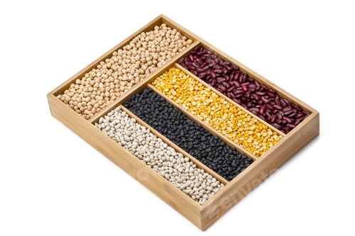 Preview: Mixed Grains Isolated On White