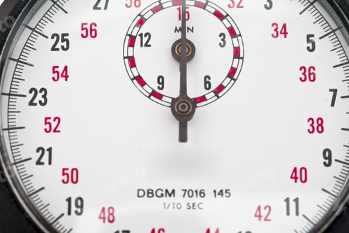 Preview: Stop Watch Isolated On White Background