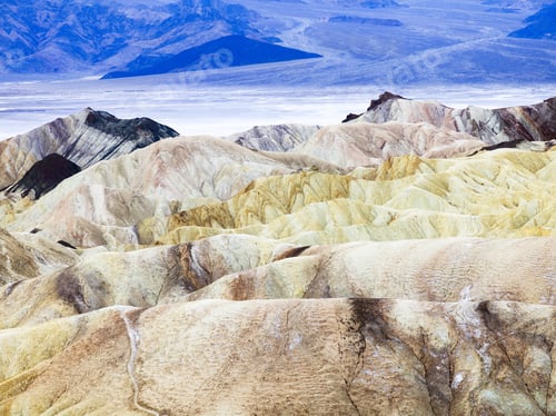 Preview: Brilliant Colours Surrounding Mountain Tops In Death Valley.