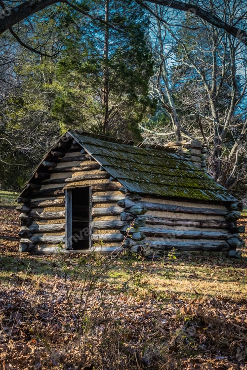 Preview: Reproduction Hut Similar To Those Used By Revolutionary War Soldiers During The Winter Of 1777-78