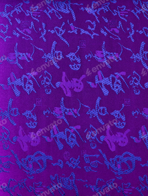 Preview: Violet Seamless Pattern Isolated On