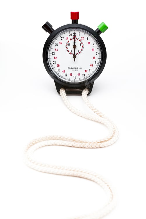 Preview: Stop Watch Isolated On White Background
