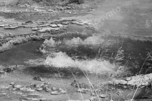 Preview: Hot Spring In Black And White