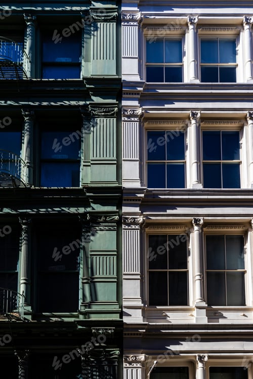 Preview: Cast Iron Building Facades In Soho, New York City, Usa