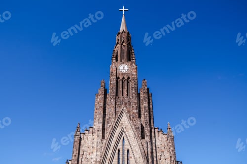 Preview: Brazil, Rio Grande Do Sul, Gramado Canela, City Center Stone Cathedral Catedral De Pedra