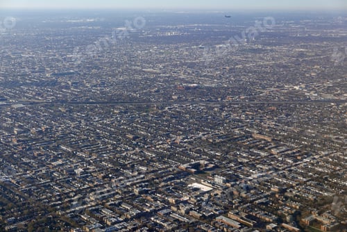Vorschau: Luftaufnahme von Wohngebieten in Chicago