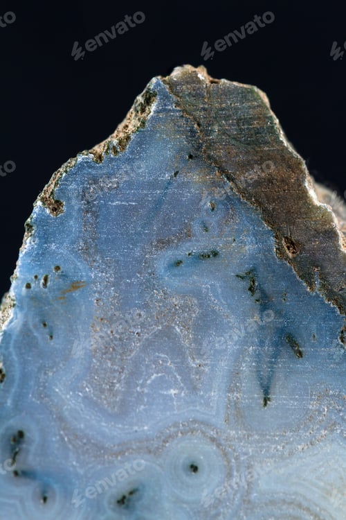 Preview: Close Up Of A Beautiful Polished Stone With Interesting Details In The Texture And Natural Colors