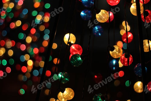 Preview: A Close Up Look At Isolated Multicolor Christmas Lights 5621