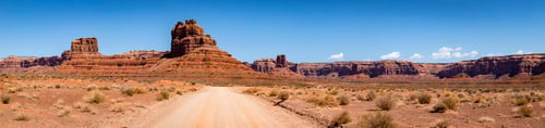 Preview: Panoramic View Of The Utah Landscape Showing The Valley Of The Gods