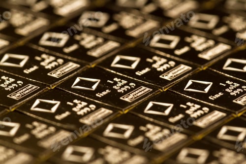 Preview: Medford, Oregon - November 04: Close Up Of A Valcambi Gold Bar Perforated Into Breakable 1 Oz