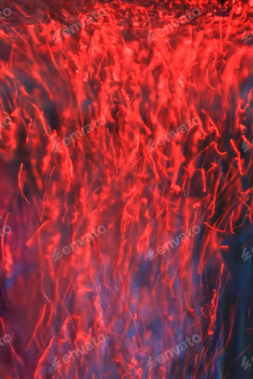 Preview: Rising Air Bubbles Of Color - Colorful Backgrounds - Red Mystery