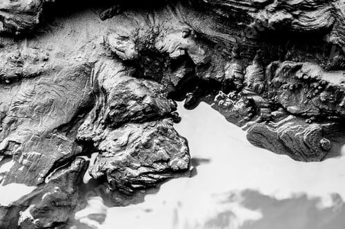 Preview: Image Of A Puddle In The Floor. Reflexion And Textured Due To Water From Rain.