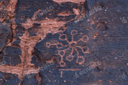 Preview: Ancient Petroglyphs Fount On The Walls Of The The Mouse'S Tank Hiking Trail In Valley Of Fire State