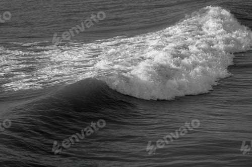 Preview: Ocean Waves In Black And White