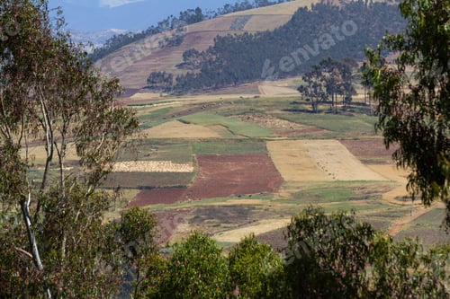 Preview: Huayllabamaba Peru -May 18 : View Of The City Of Huayllabamaba The World Capital Of Corn. May 18