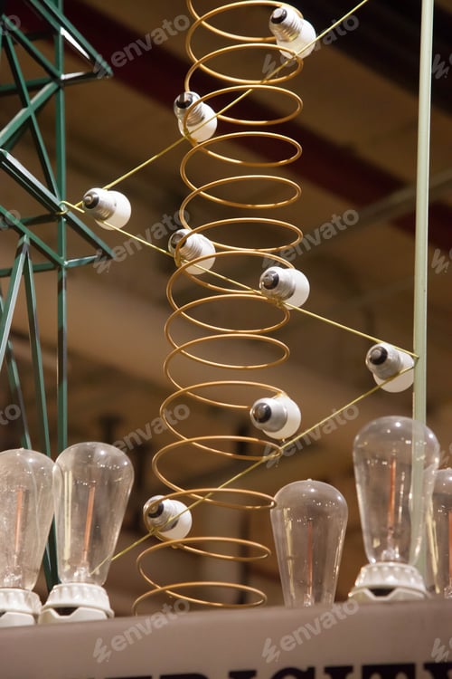 Preview: Electrical Spiral With Light Bulbs