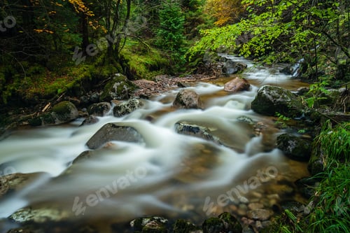Preview: Long Exposure Shot Of The Waterfalls In Glenachulish And The Entrance To Glencoe And Rannoch Moor