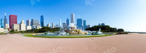 Preview: Fountain In Chicago Downtown