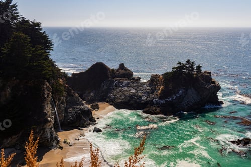 Preview: Mcway Falls, Julia Pfeiffer Burns State Park, Monterey County, California, Usa