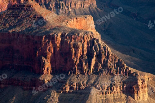 Preview: Rough Texture Of The Grand Canyon Landscape Of Arizona, Usa