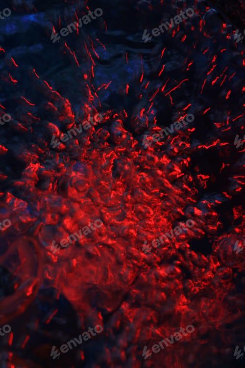 Preview: Rising Air Bubbles Of Color - Colorful Backgrounds - Water Of Red