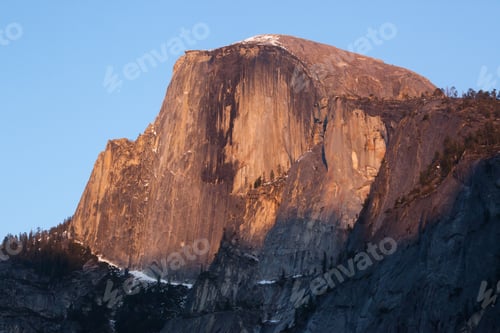 Preview: Half Dome In Warm Sunset Light