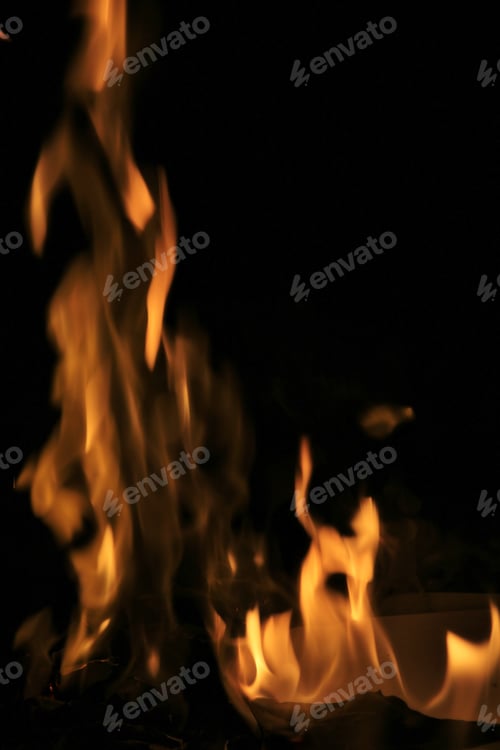 Preview: Fire And Flame Background - Colorful Abstract Art - Hot Heat