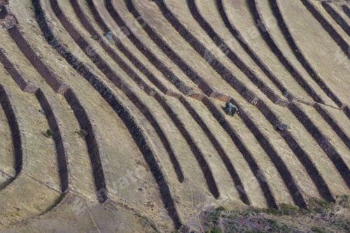 Preview: Ingenious Use Of Space By Creating Terraces Down A Steep Mountain And Using Them As Farming Terraces