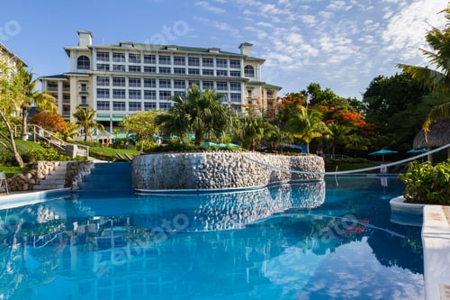 Preview: Santa Clara, Panama- June 15: Beautiful View Of The Sheraton Bijao Hotel And Swimming Pool In The