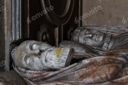 Preview: Culross, Scotland - September 16 2019: Close Op And Detail Of The Grand Renaissance Monument For